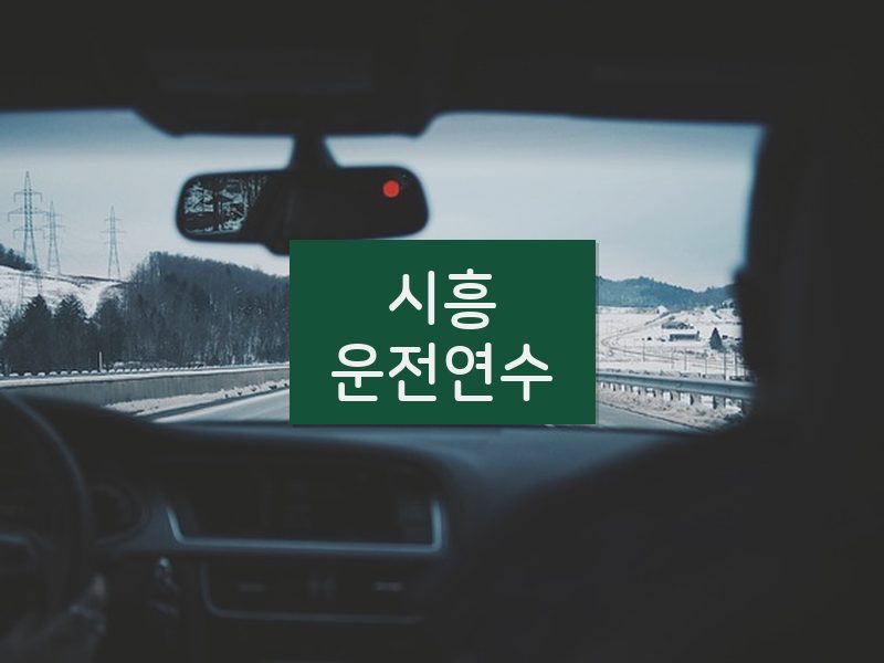 시흥운전연수 후기