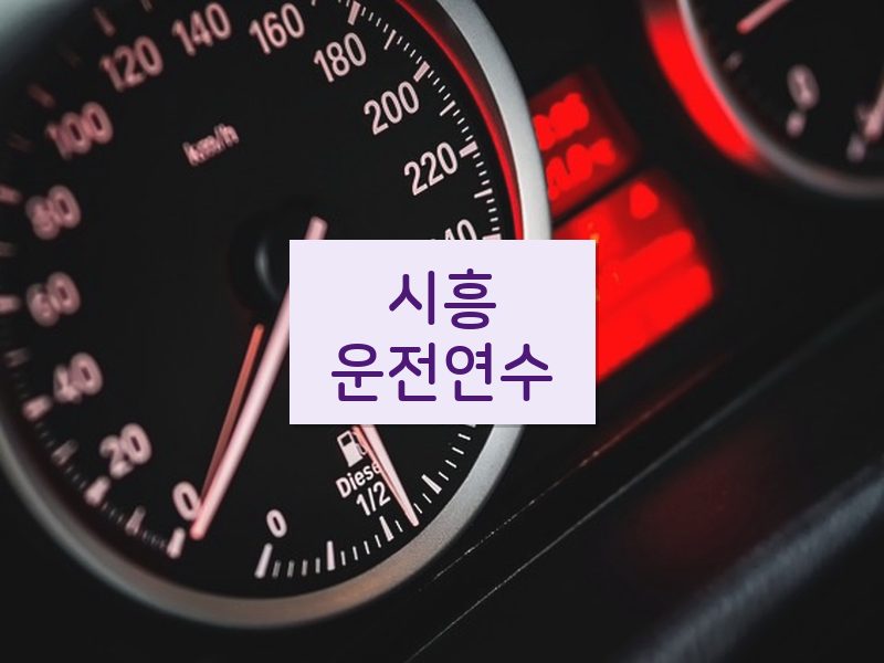 시흥운전연수 후기