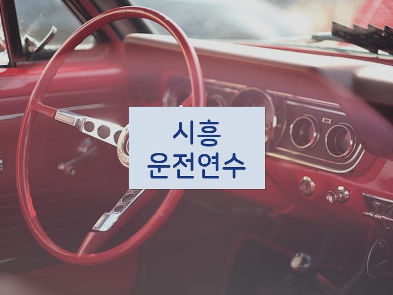 시흥운전연수 후기