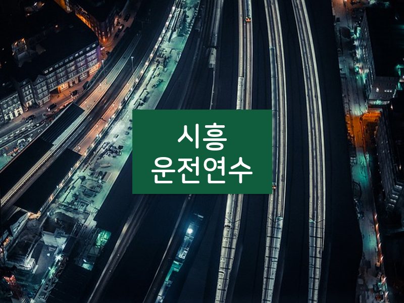 시흥운전연수 후기