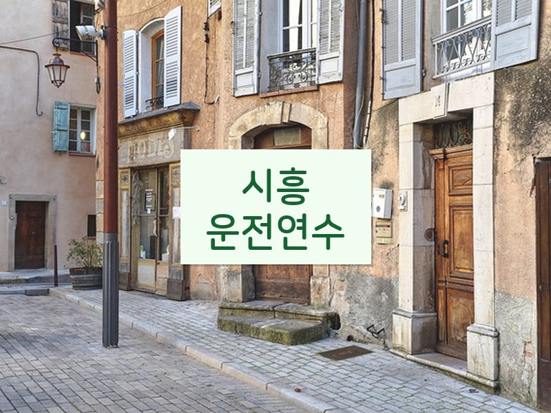 시흥운전연수 후기