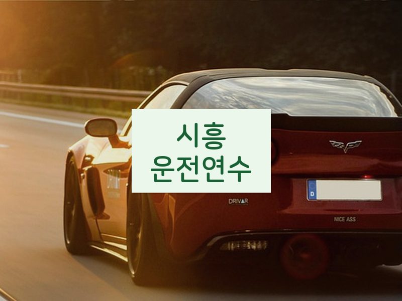 시흥운전연수 후기