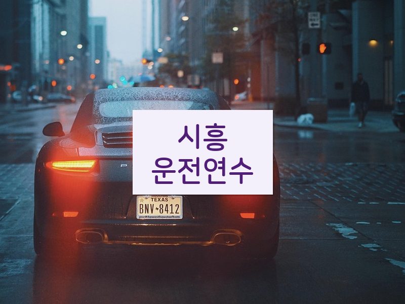 시흥운전연수 후기