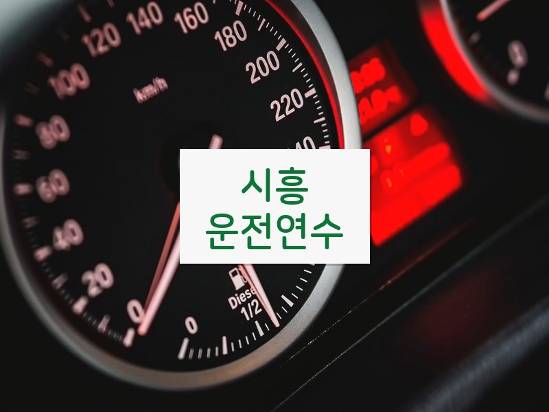시흥운전연수 후기
