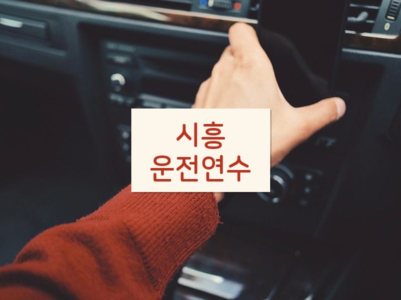 시흥운전연수 후기