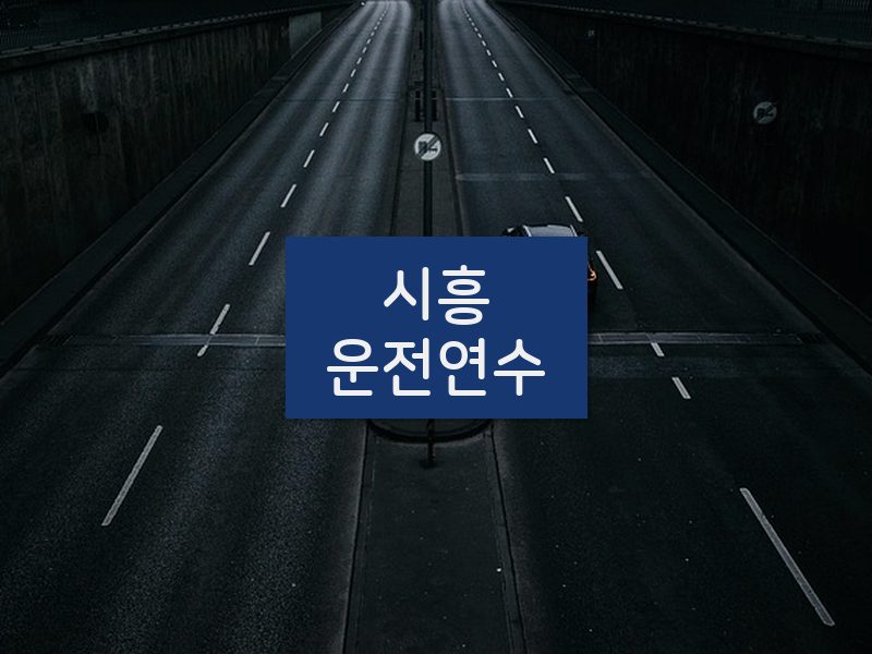 시흥운전연수 후기