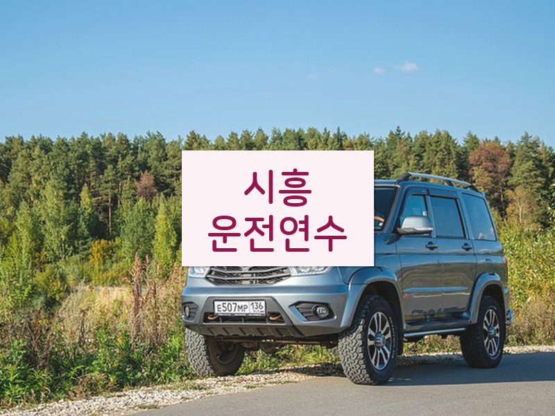 시흥운전연수 후기