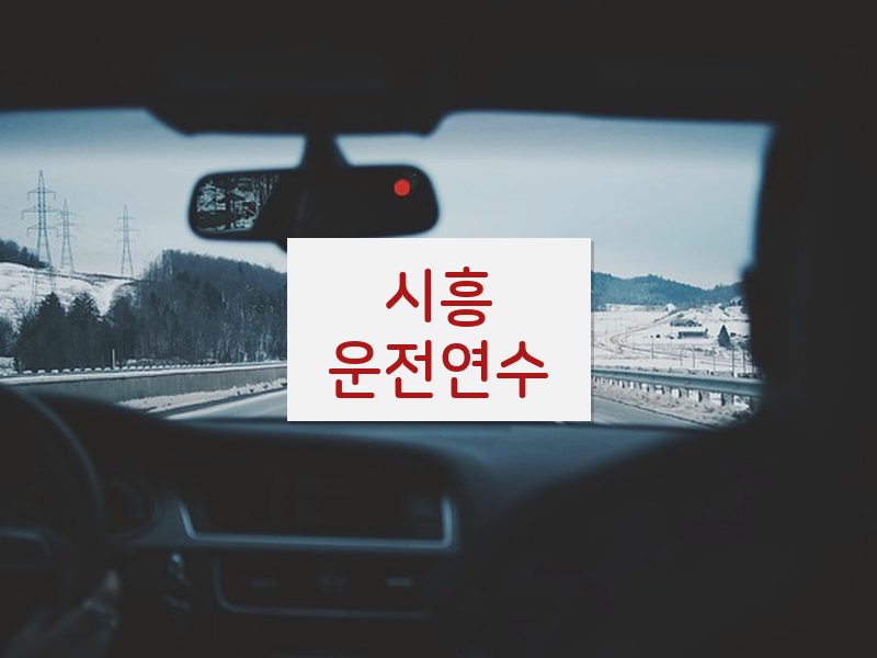 시흥운전연수 후기