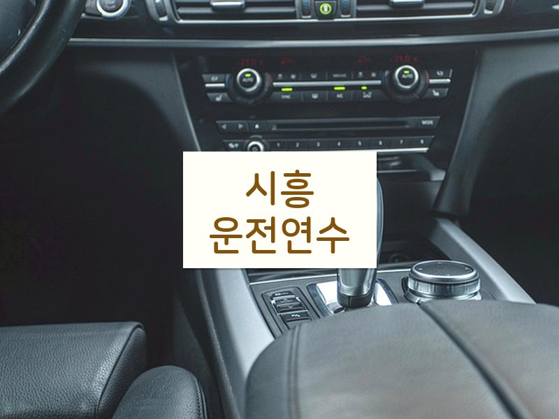 시흥운전연수 후기