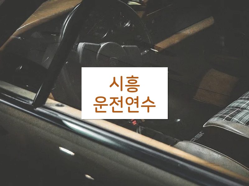 시흥운전연수 후기