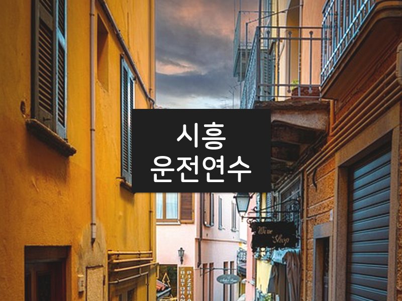 시흥운전연수 후기