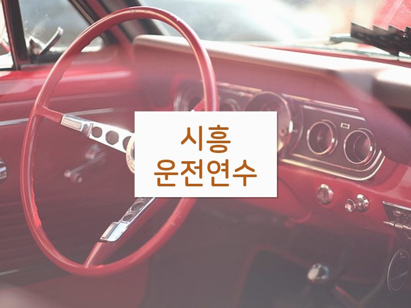 시흥운전연수 후기