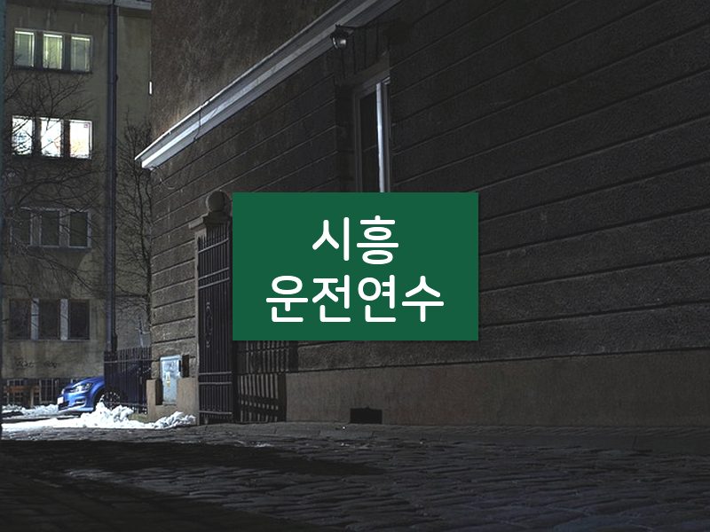 시흥운전연수 후기