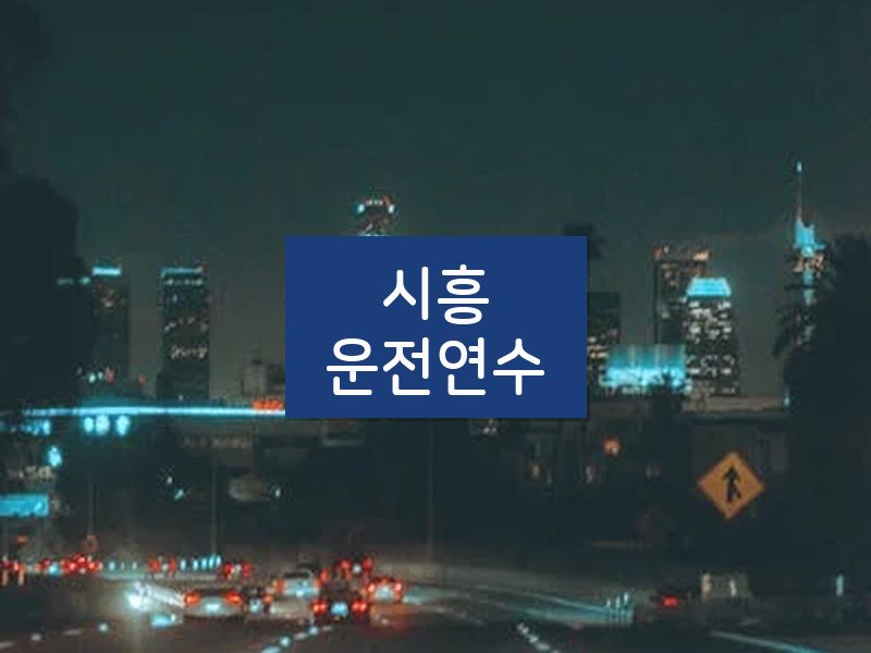 시흥운전연수 후기