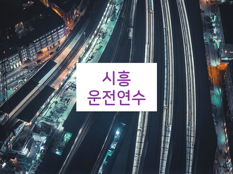 시흥운전연수 후기