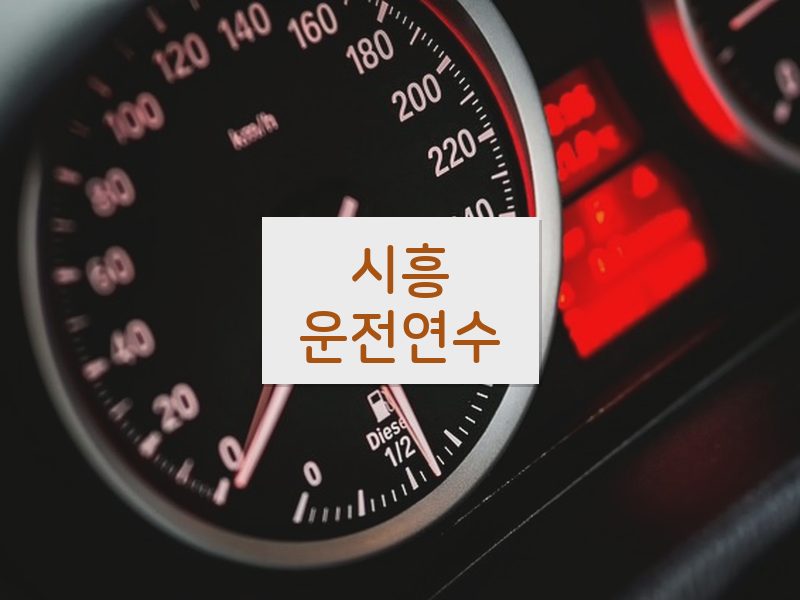 시흥운전연수 후기