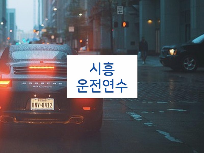 시흥운전연수 후기