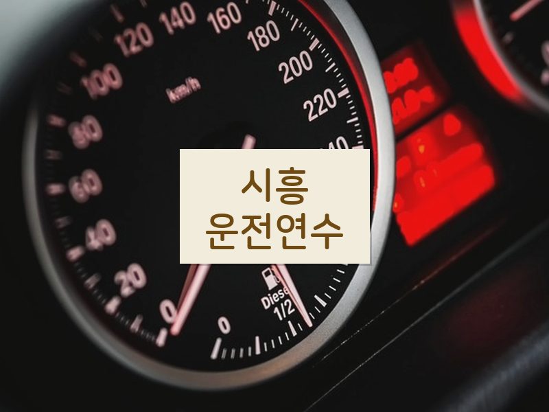 시흥운전연수 후기