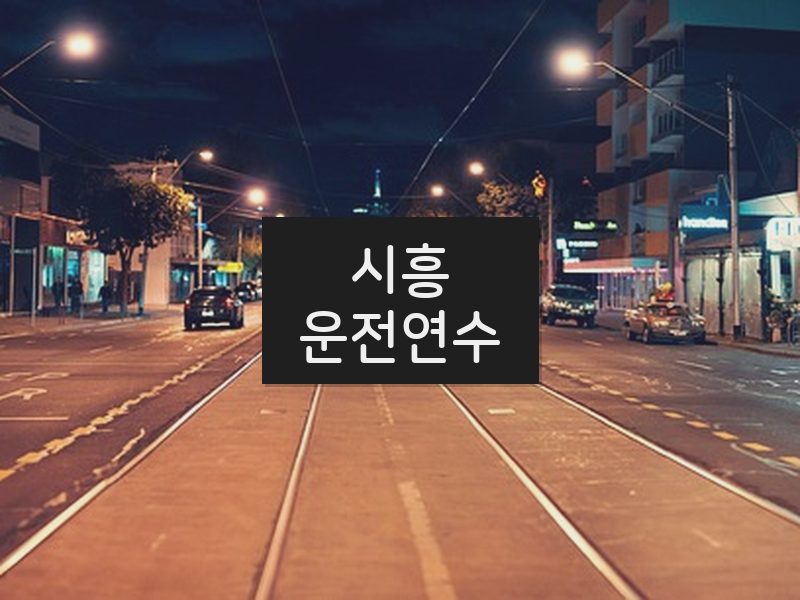 시흥운전연수 후기