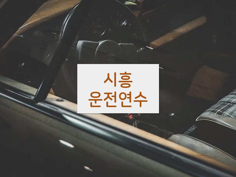 시흥운전연수 후기