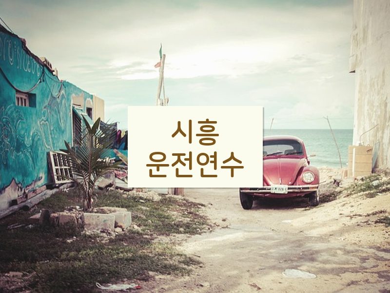 시흥운전연수 후기