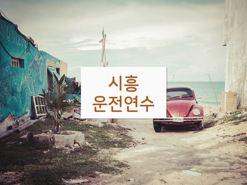 시흥운전연수 후기
