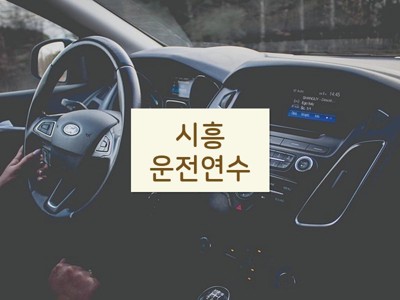 시흥운전연수 후기