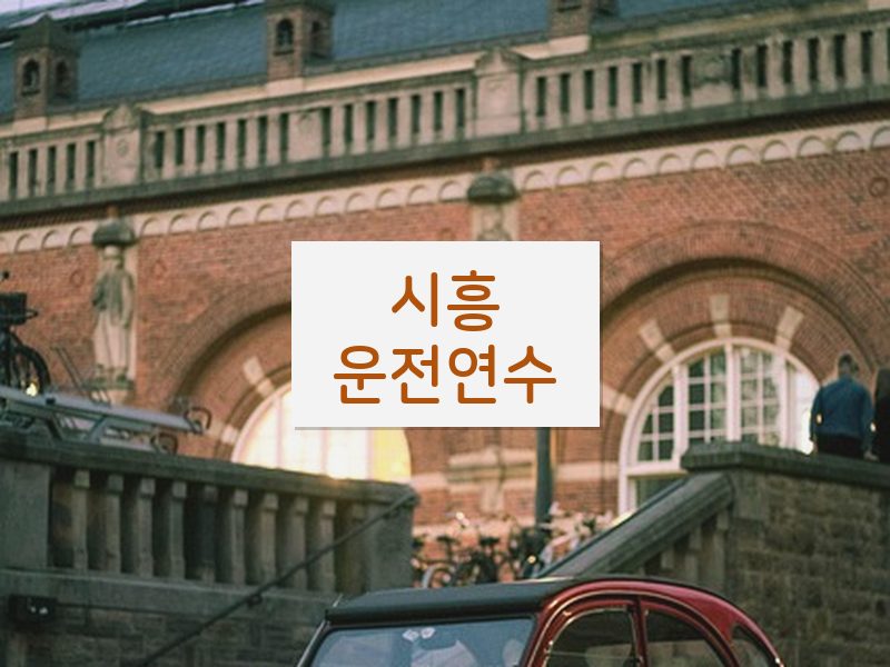 시흥운전연수 후기