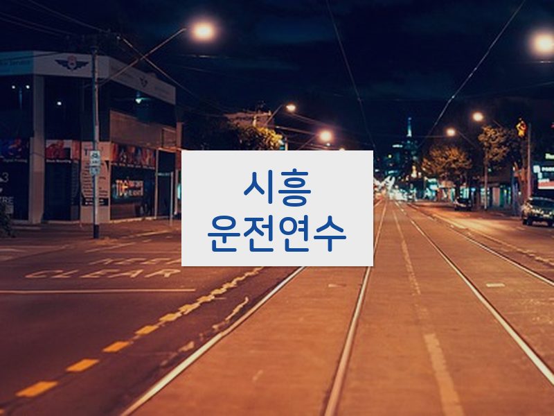 시흥운전연수 후기