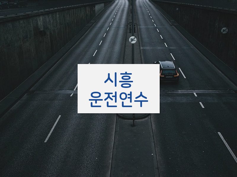 시흥운전연수 후기