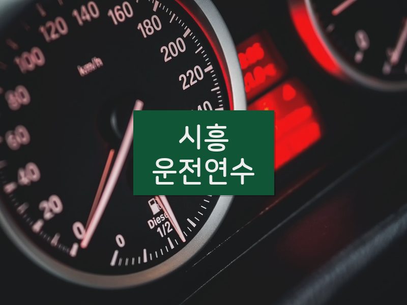 시흥운전연수 후기