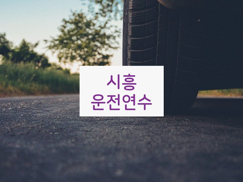 시흥운전연수 후기