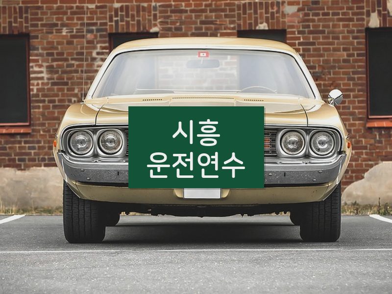 시흥운전연수 후기
