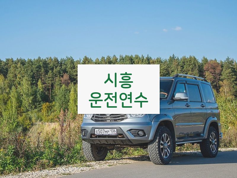 시흥운전연수 후기