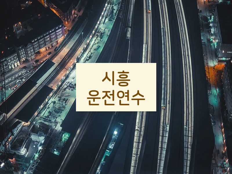 시흥운전연수 후기