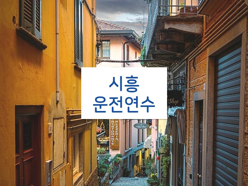 시흥운전연수 후기