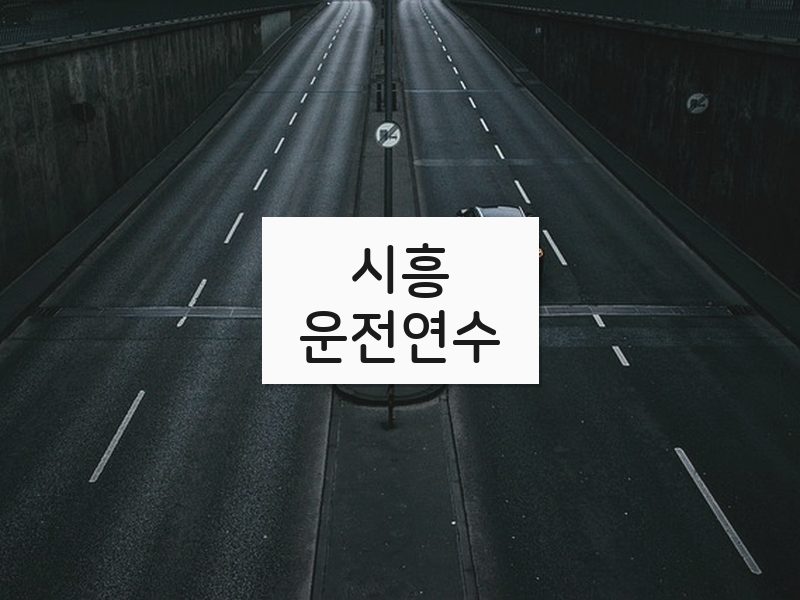 시흥운전연수 후기