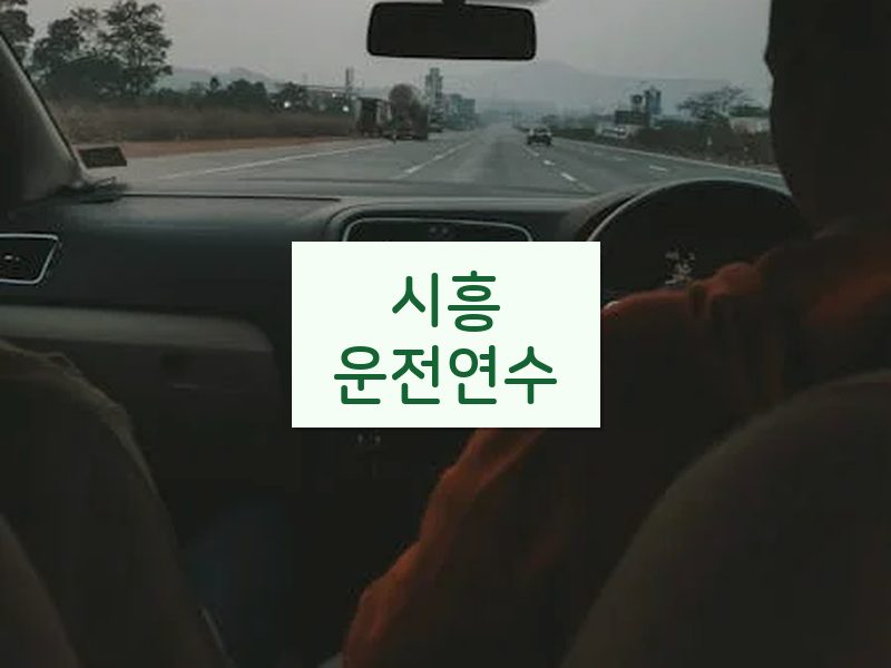 시흥운전연수 후기