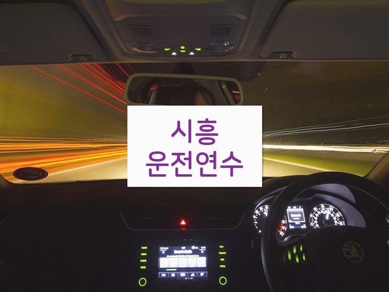 시흥운전연수 후기