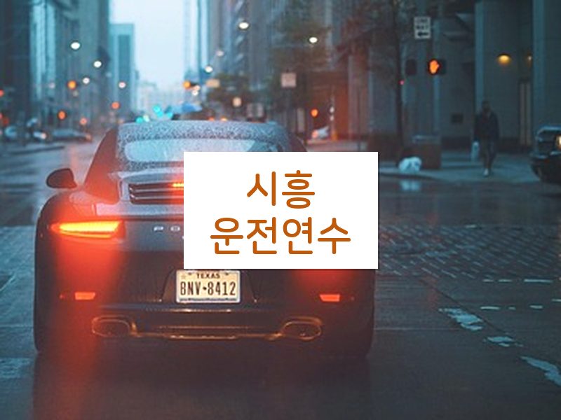 시흥운전연수 후기