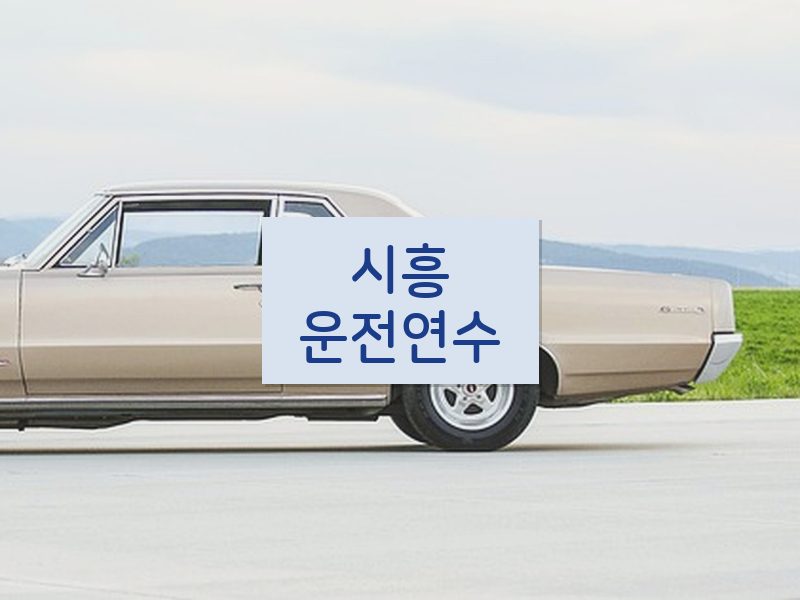 시흥운전연수 후기