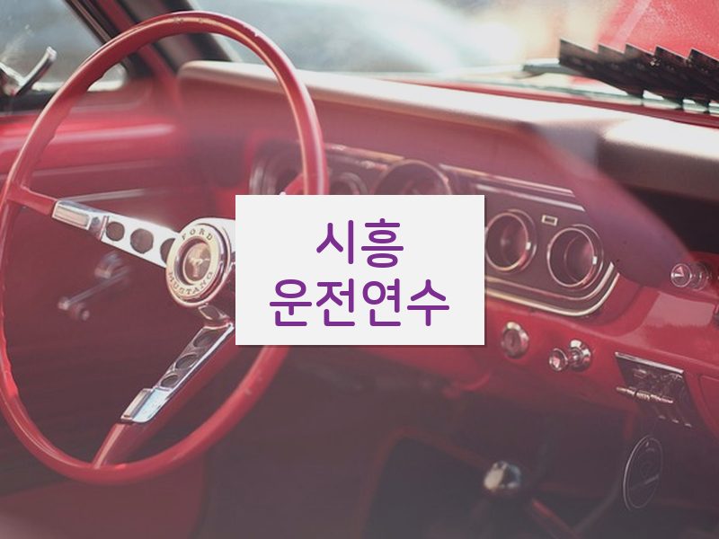 시흥운전연수 후기