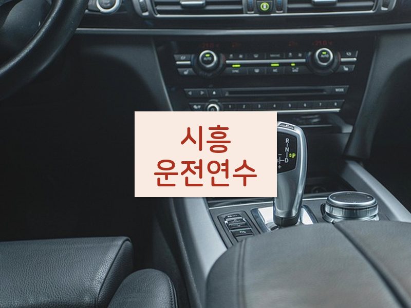 시흥운전연수 후기