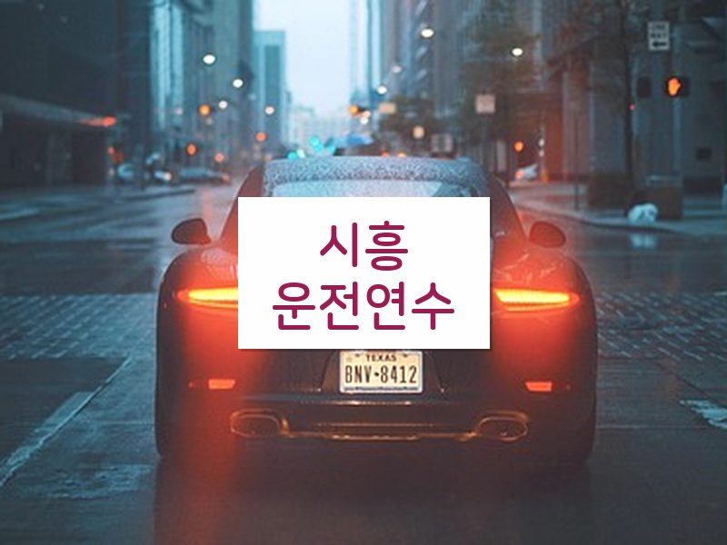 시흥운전연수 후기