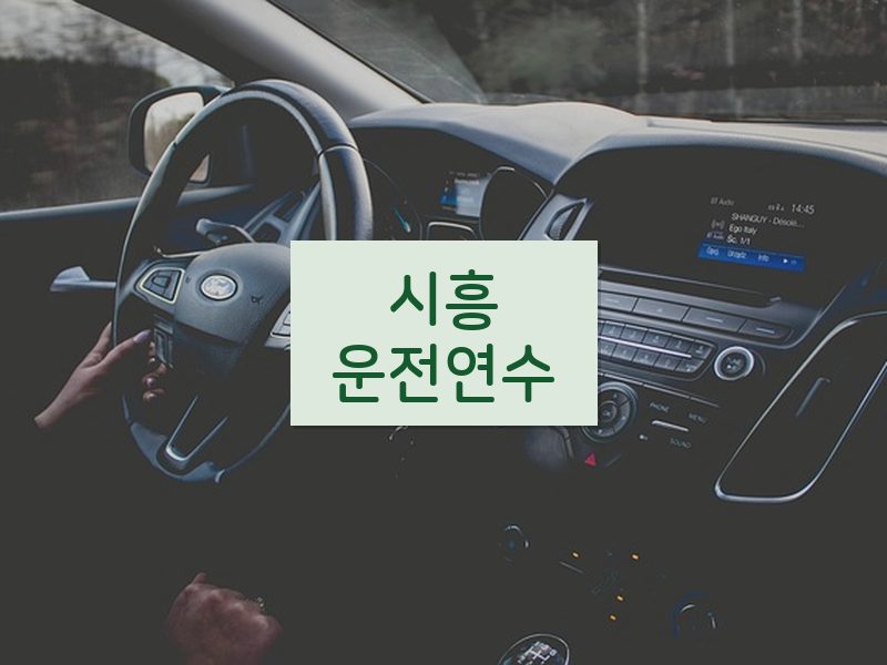 시흥운전연수 후기