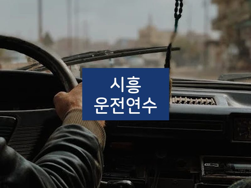 시흥운전연수 후기