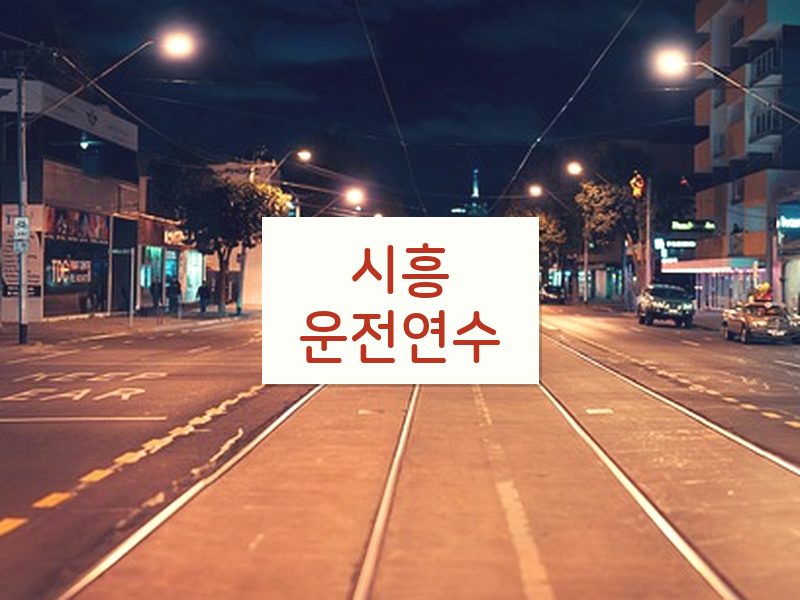 시흥운전연수 후기