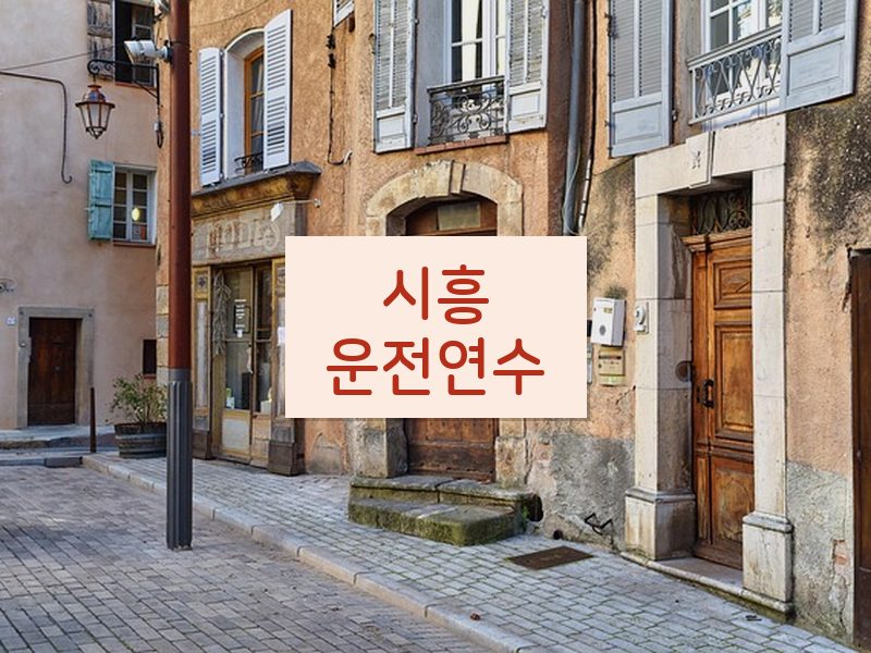 시흥운전연수 후기