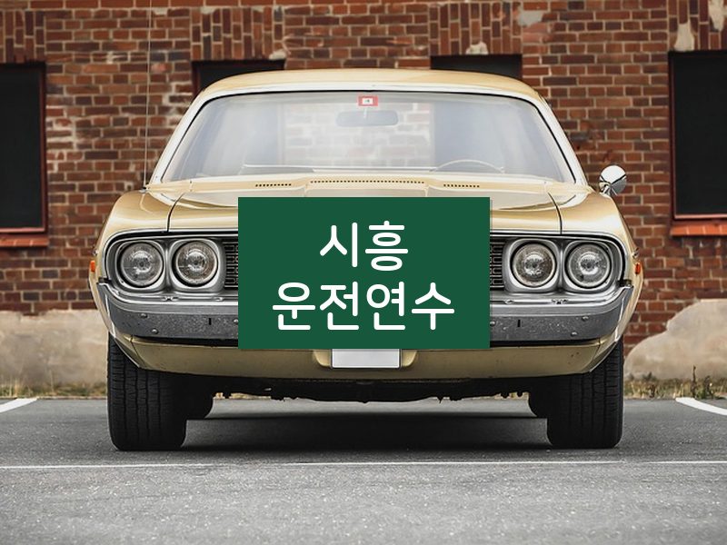 시흥운전연수 후기