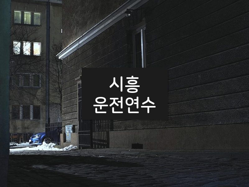 시흥운전연수 후기